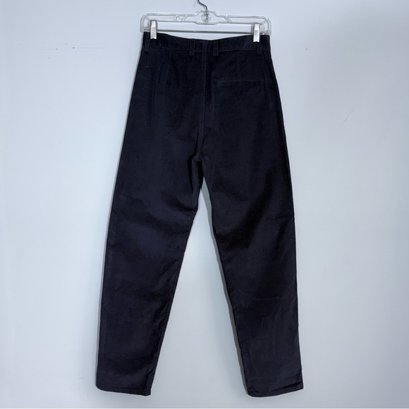 NWT COS Straight Leg Fit Corduroy Chinos Pants Navy Blue US 2 High Rise Classic - Picture 8 of 16